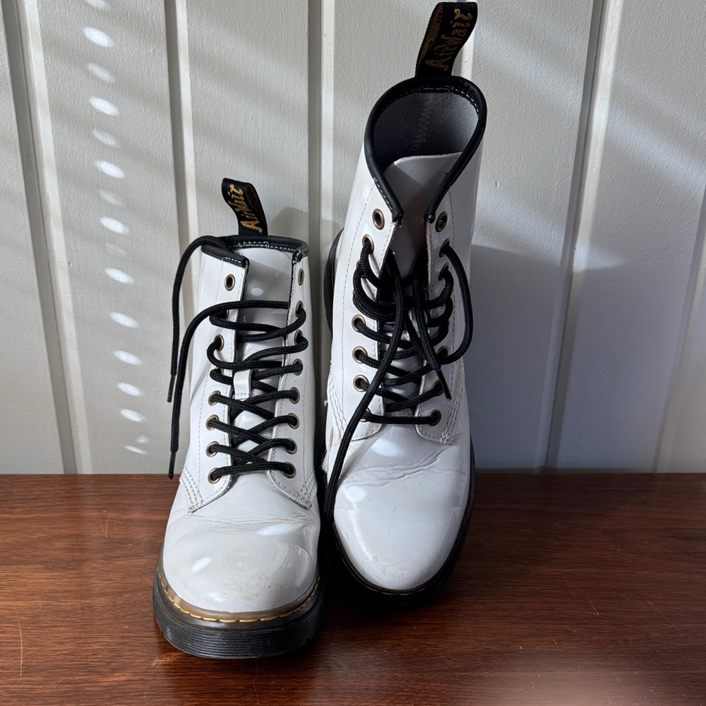 Dr. Martens White Combat Boots